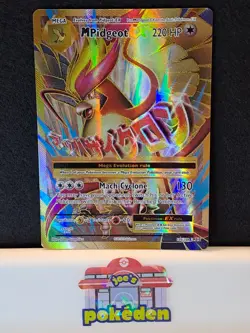 Pokemon TCG M Pidgeot EX Full Art Ultra Rare Card 105/108 XY Evolutions NM/LP - Image 1
