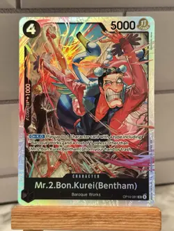 Mr.2.Bon.Kurei Bentham Foil OP14-091 The Azure Sea's Seven One Piece - Image 1