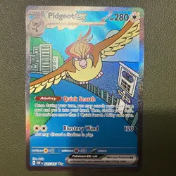 Pokemon Pidgeot ex - 225/197 Special Illustration Rare SV03: Obsidian Flames NM - Image 1