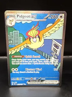 Pokemon TCG Pidgeot ex 225/197 Special Illustration Rare Obsidian Flames NM/M - Image 1