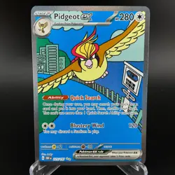 Pidgeot ex 225/197 Special Illustration Rare Obsidian Flames Pokemon NM - Image 1