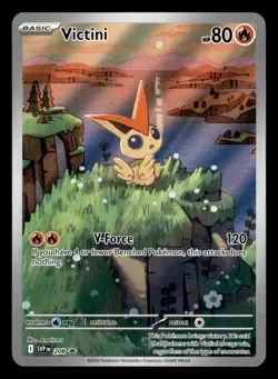Victini SVP 208 Illustration Rare Black Star Promo Pokemon Card - Image 1