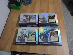 MTG Magic Final Fantasy Set of 4 COLLECTOR Commander Decks - Image 1