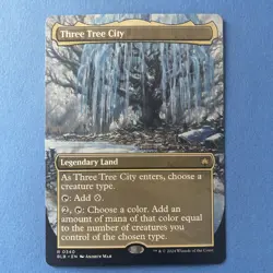 Mtg magic the gathering Three Tree City (Borderless) (0340) Bloomburrow Regular - Image 1