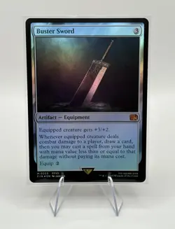 Buster Sword - Foil - Final Fantasy (FIN) - MTG Mythic Rare #255 | Artifact Card - Image 3