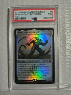 2023 Magic-Gathering Mat Karn, Legacy Reforged Foil #49 PSA 9 - Image 1