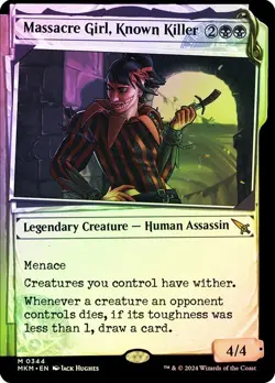 Massacre Girl, Known Killer Foil Showcase Murders at Karlov Manor NM MTG - Image 1