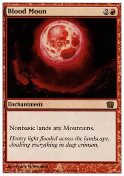 1x Blood Moon Light Play, English 8th Edition MTG Magic - Image 1