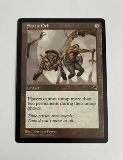 1x Static Orb Tempest MTG Cards Tempest Rare Artifact Magic LP - Image 1