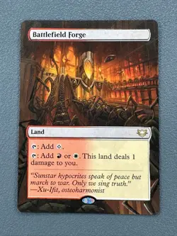 Battlefield Forge MTG Edge of Eternities Commander Hand Painted Full Altered Art - Image 1