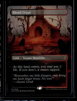 Blood Crypt (Borderless) - 349 - Foil - ECL - NM - MTG Magic the Gathering - Image 1
