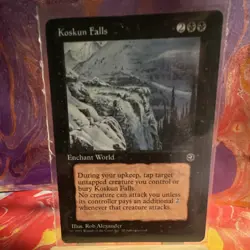 Wizards of the Coast Koskun Falls Homelands Enchant World Black Rare English Ro. - Image 1