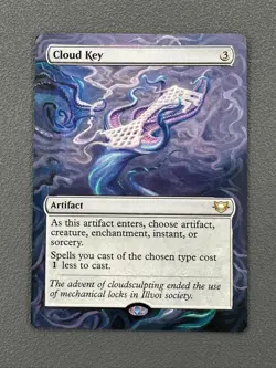 Cloud Key MTG Edge of Eternities Commander Hand Painted Borderless Altered Art v - Image 1