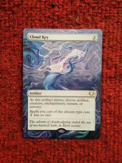 Cloud Key MTG Edge of Eternities Commander Hand Painted Borderless Altered Art v - Image 2