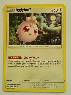 Igglybuff 168/236 SM Cosmic Eclipse Pokemon - Image 1