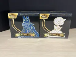 LOT OF 2 POKEMON MEGA EVOLUTION FACTORY SEALED ELITE TRAINER BOX ETB - Image 1