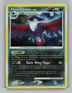 Pokemon Mysterious Treasures Honchkrow Holo Rare #10/123 10847 - Image 1