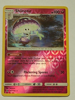 Shiinotic 93/156 Reverse Holo SM Ultra Prism Pokemon - Image 1