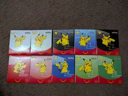 SEALED Pokemon McDonalds 25th Anniversary Packs Lot of 10 - Image 1