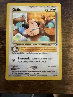Pokemon Neo Genesis Cleffa Card 20/111 Rare LP Condition - Image 1