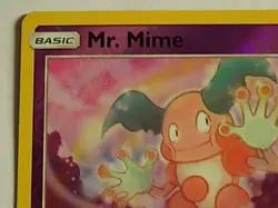 Mr. Mime 66/181 Reverse Holo Sun & Moon Team Up Pokemon - Image 2