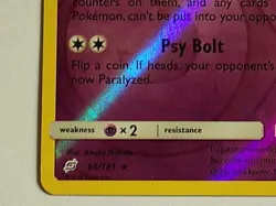 Mr. Mime 66/181 Reverse Holo Sun & Moon Team Up Pokemon - Image 4