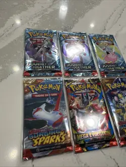 Pokemon Scarlet And Violet + MEGA SETS English Sealed Booster Pack Lot Of 6 NEW - Image 2