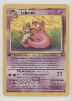 Slowbro German 1st Ed. Pokemon Fossil #43 1999 - Image 1