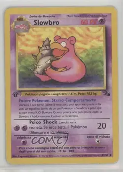 Slowbro Italian 1st Ed. Pokemon Fossil #43 1999 - Image 1