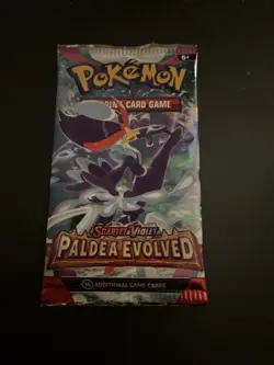 Heavy 22.37g Pokemon Sealed Paldea Evolved Booster Pack - Image 2