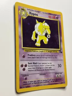 1999 Pokemon TCG Hypno 8/62 Fossil Set Holo Rare Card Vintage WOTC MP - Image 2