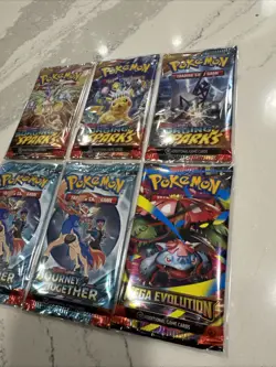 Pokemon Scarlet And Violet + MEGA SETS English Sealed Booster Pack Lot Of 6 NEW - Image 3