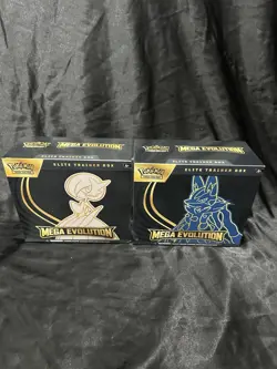 Pokemon Mega Evolution Elite Trainer Box ETB Factory Sealed New Set of 2 LOT - Image 1