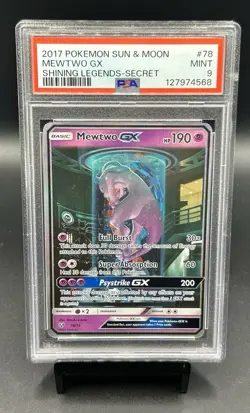PSA 9 Mewtwo GX (Secret Shining) 78/73 Pokemon TCG Shining Legends Holo - Image 3