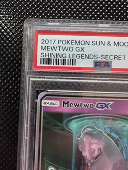 PSA 8 Mewtwo GX (Secret Shining) 78/73 Shining Legends Holo Pokemon TCG Alt Art - Image 2