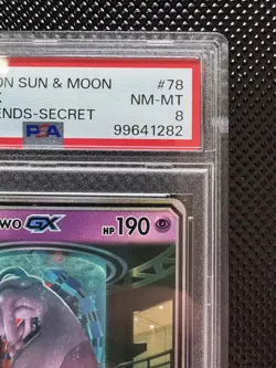 PSA 8 Mewtwo GX (Secret Shining) 78/73 Shining Legends Holo Pokemon TCG Alt Art - Image 3