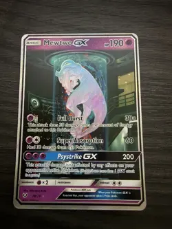 Pokemon TCG Mewtwo GX (Secret Shining) 78/73 Shining Legends NM Ungraded - Image 1