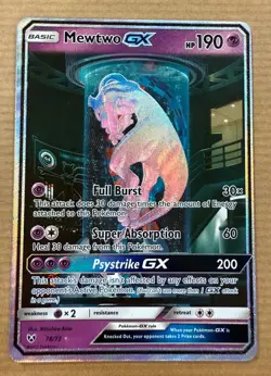 Pokemon TCG - Mewtwo GX 78/73 - Shining Legends Secret Rare - Image 1