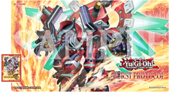 YUGIOH BURST PROTOCOL PLAYMAT & 10 BOOSTER PACKS Plus 2 FIELD CENTERS - Image 2