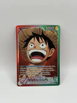 One Piece Monkey D Luffy (Alt Art Leader) OP13-001 Carrying On His Will MINT - Image 1