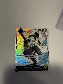 One Piece TCG Monkey D. Luffy ST29-001 Leader Alt Starter Deck Egghead Parallel - Image 1