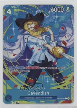 2025 One Piece Card Game: Royal Blood OP10 English R Star (Alt Art) Cavendish - Image 1