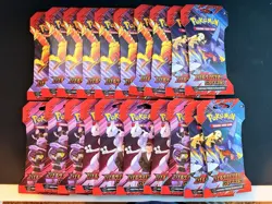 Pokemon Destined Rivals Sleeved Booster Pack LOT OF 20 Sealed New ALL ARTWORK - Image 1