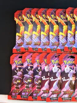Pokemon Destined Rivals Sleeved Booster Pack LOT OF 20 Sealed New ALL ARTWORK - Image 2