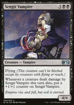 MTG Magic the Gathering Sengir Vampire (9/16) Welcome Deck 2016 LP - Image 1