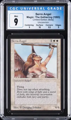1993 MAGIC THE GATHERING MTG BETA SERRA ANGEL CGC 9 - Image 1