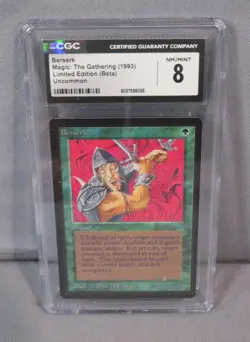 BERSERK Limited Ed. BETA 1993 MTG Magic the Gathering Card Graded CGC 8 NM/Mint - Image 1