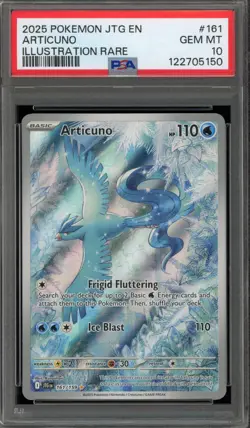 Pokemon Articuno Journey Together Illustration Rare #161 PSA 10 Gem Mint - Image 1