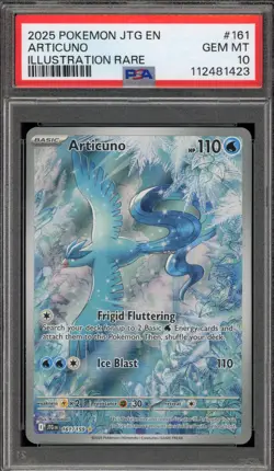 Pokemon Articuno Journey Together Illustration Rare #161 PSA 10 Gem Mint - Image 1