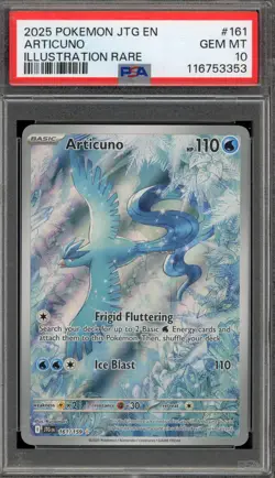 Pokemon Articuno Journey Together Illustration Rare #161 PSA 10 Gem Mint - Image 1